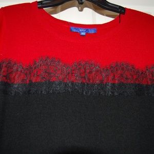 Beautiful red and black holiday dress - NWT